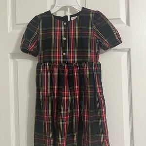 Crewcuts Multicolor Plaid Dress - Red, Black, Yellow